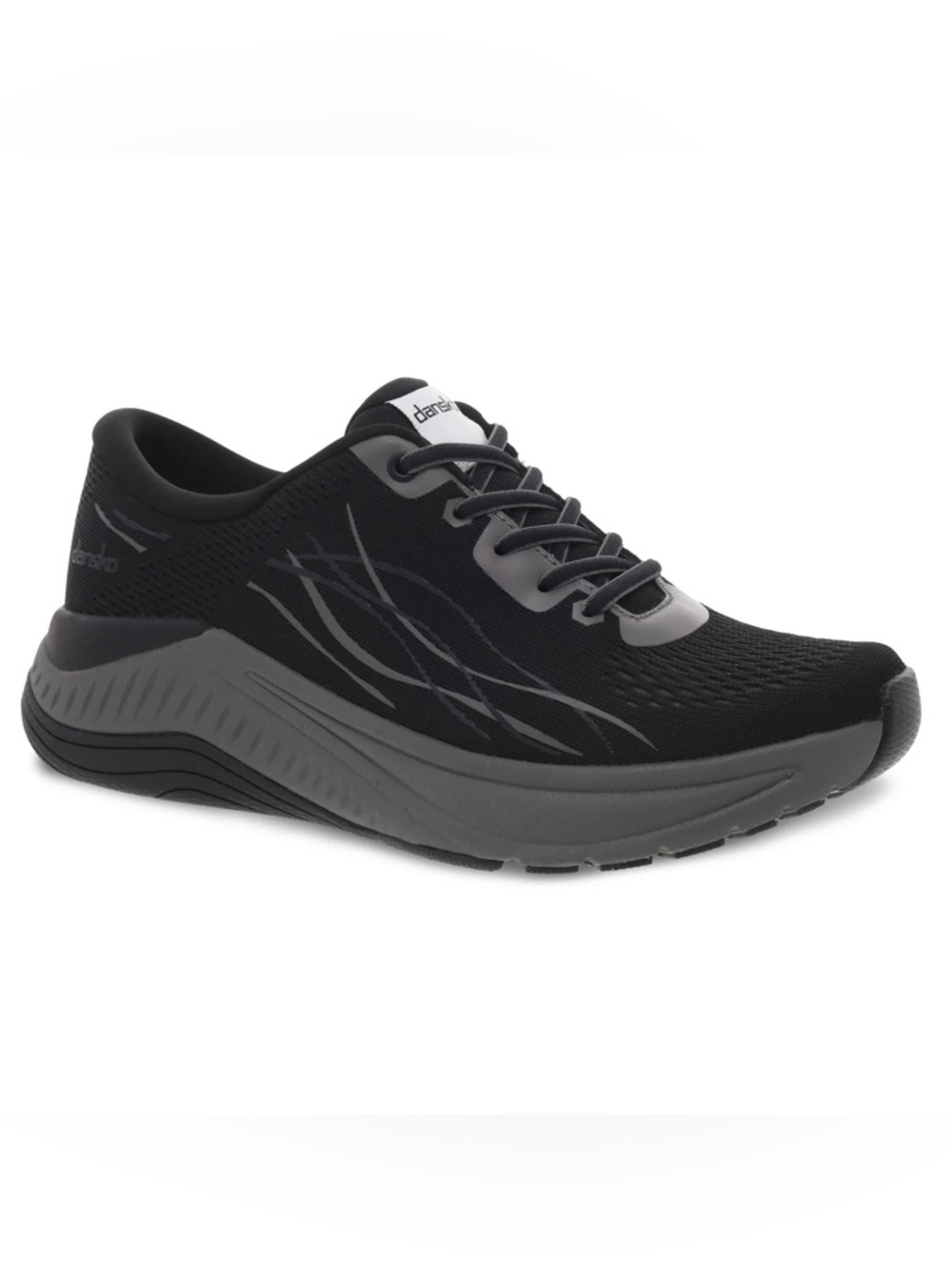 Dansko Pace Comfort Walking Sneakers Shoes Black Gray Women Sz EU 42 US 12 Wide